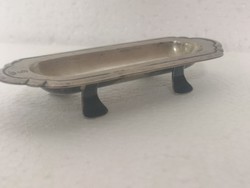 Silver Monarchic Noble Coat of Arms Toothpick and Toothpick Holder