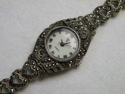 KK830 925 ezüst női karóra Diamond márkájú fémjelzett óra 