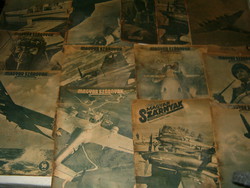 25 darab Magyar szárnyak 1943 második világháborús repűlőgép újság repülős újság