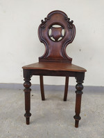 Antique patinated hardwood renaissance carved chair