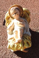 Antique Jesus in the manger