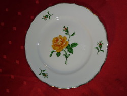Bavaria German porcelain, antique cake plate with rose pattern, diameter 19.5 cm. He has!