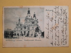 Antik levelezőlap - fotó képeslap, Budapest, Közlekedésügyi múzeum, 1901