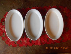 Zsolnay porcelán ovális tányér, nagyméretű