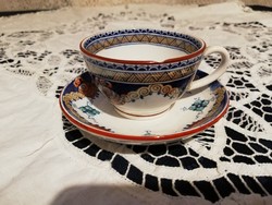 Eladó antik Francia Sarreguemines porvelán kávés csésze aljjal!