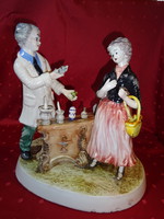 Capodimonte Italian hand painted porcelain, antique statue - in a pharmacy. He has!