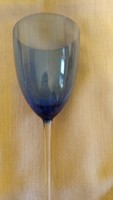 Kék kristály pohár 22 cm magas