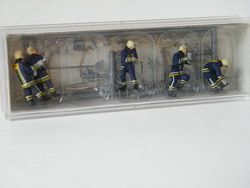 Preiser H0 vasútmodell, makett tűzoltó figurák 
