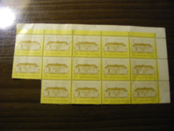14 db 1986 2 ft-os bélyeg kastély sorozat