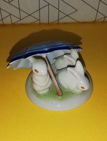 Kőbányai blue umbrella rabbits
