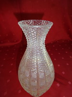 Beautiful crystal vase, height 20.5 cm. He has!