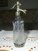 Eredeti Klein Adolf antik fejazonos szódásüveg