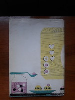 60-s évekbeli, retro  süteményes könyv/ Cukrászati könyv/ Retro cukrászati dekor/ Retro Szakacskonyv