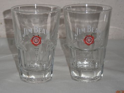 JIM BEAM üveg pohár ( 2 db.)