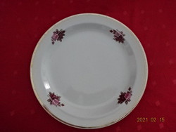 Hollóház porcelain, rose patterned flat plate. He has!