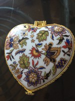 Szív szelence szív alakú titoktartó porcelán