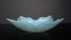 Gyönyörű Muránói üveg asztalközép, kínáló tál  márványozott mintával