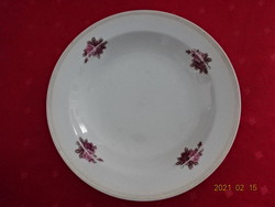 Raven house porcelain, rose patterned deep plate. Its diameter is 23.5 cm. He has!