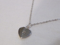 KK917 925 Ezüst nyaklánc szivecske medállal szív medál