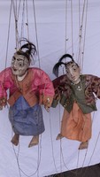 Antik keleti marionett bábuk