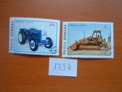 ROMÁNIA 0,50 B  + 3 L 1985 Román traktorok 173K