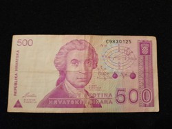 Horvátország 500 Dínár 1991