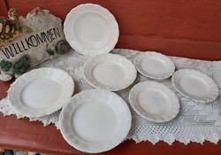 7 db Gránit  Indamintás Paraszti tányérok  , 3 lapos , 3 sütis , 1 mély  egyben eladó