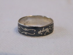 KK933 Antik niello díszítésű ezüst gyűrű