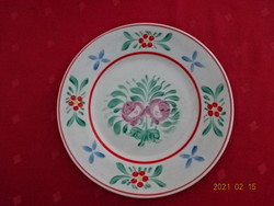 Hollóház porcelain, hand-painted wall plate, diameter 18.5 cm. He has!