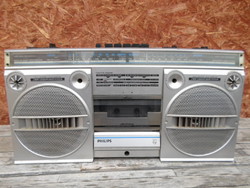Vintage Philips D8134 - Kazettás Rádiós Magnó - Stereo