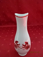 Hollóház porcelain, vase with folk motifs, made for inter-island days. He has!