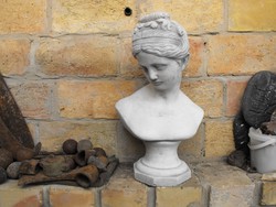Kerti Női kő szobor 45cm Fagyálló Műkő nehéz tömör mellszobor