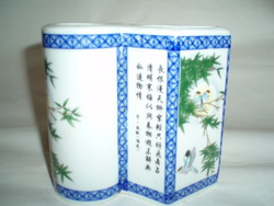 Vintage szép kínai porcelán váza , tároló