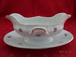 Zsolnay porcelain, antique, sauce bowl with shield seal, length 23 cm. He has!