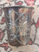 Orosz judaika kidus ezüst pohár Kijev 84zolotnik 