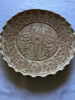 Korondi 31 cm mázatlan fali tányér