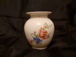 Csodálatos KUNST porcelán váza, Meisseni mintával, jelzett, hibátlan