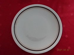 Lowland porcelain, brown striped cake plate, diameter 19.3 cm. He has!