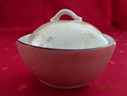 Hollóház porcelain, antique lycerne sugar holder. Size: 10.5 x 8.3 x 8 cm. He has!