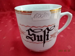 Czechoslovak porcelain mug with Sufi inscription, gold border. He has!