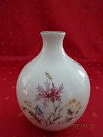 Raven house porcelain, antique vase, rare shape, green border. He has!