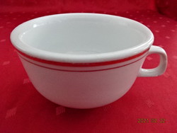 Lowland porcelain, teacup with gold border, diameter 11.5 cm. He has!