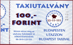 Budapest Taxi utalvány 