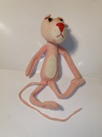 Pink panther sewn from felt (803)