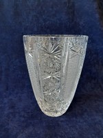 Ajkai kristály váza 22 cm, 2,5 kg súlyú hibátlan