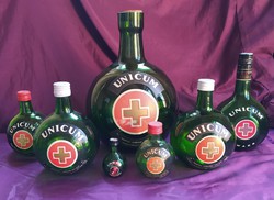 Zwack unicumos üvegek - 5 literes is - 7 db. egyben - gyűjtemény