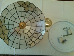 Ceiling lamp tiffany type, acrylic non-glass, 38 cm in diameter