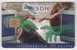Magyar telefonkártya 0595  1996 ISDN     GEM 1     117.500  darab  