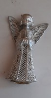 Silver angelic Christmas tree ornament