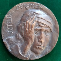 Vígh Tamás: Tisztelet Dürernek, bronz érem, 1961